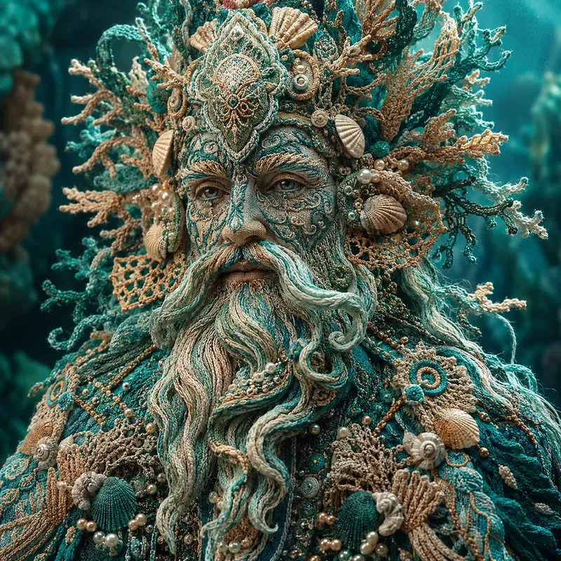 Intricate Textile Mask Portraits