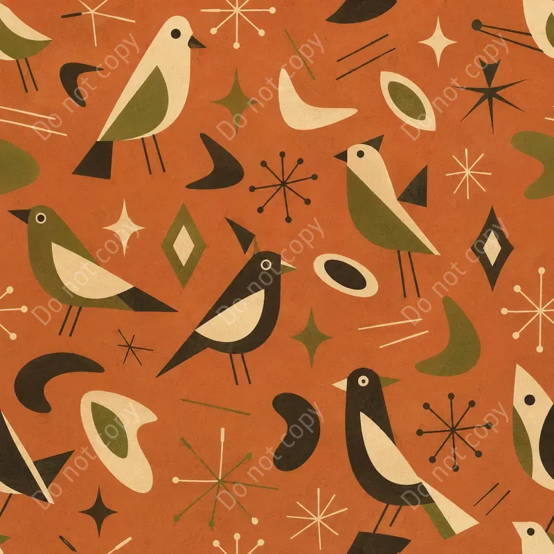 Mid Century Seamless Patterns