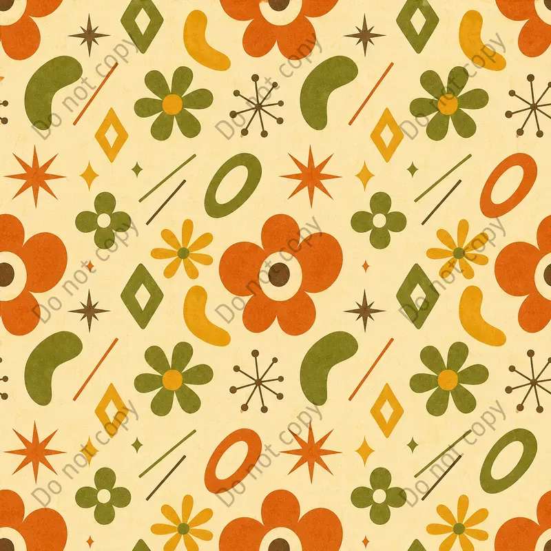 Mid Century Seamless Patterns
