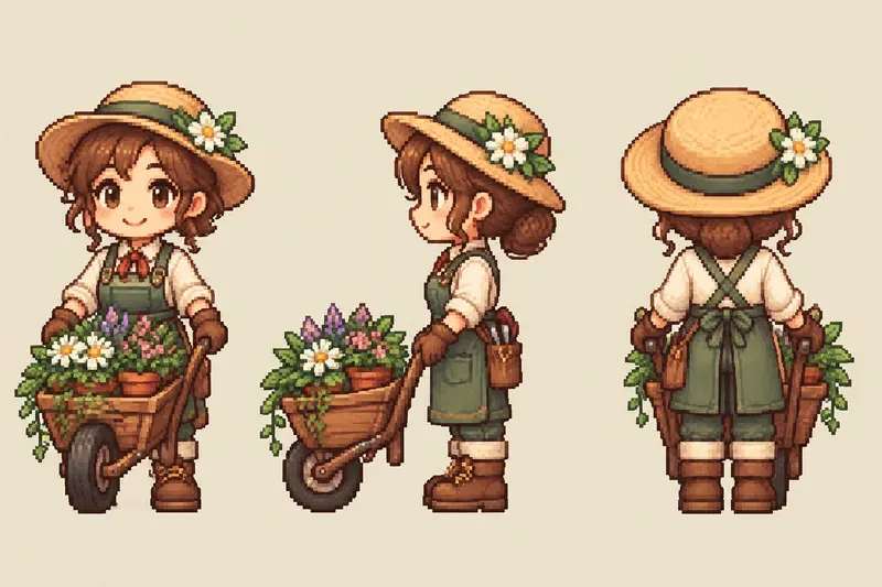 16bit Cozy Game Character Sprite Sheets