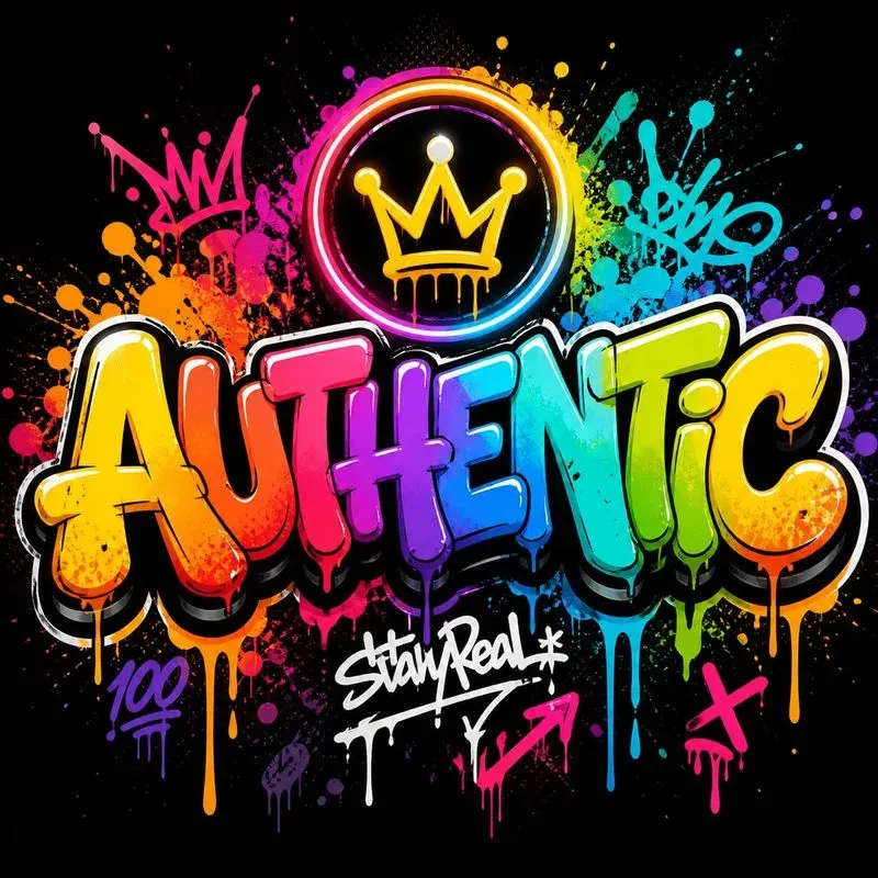 Graffiti Badge Typography Streetwear