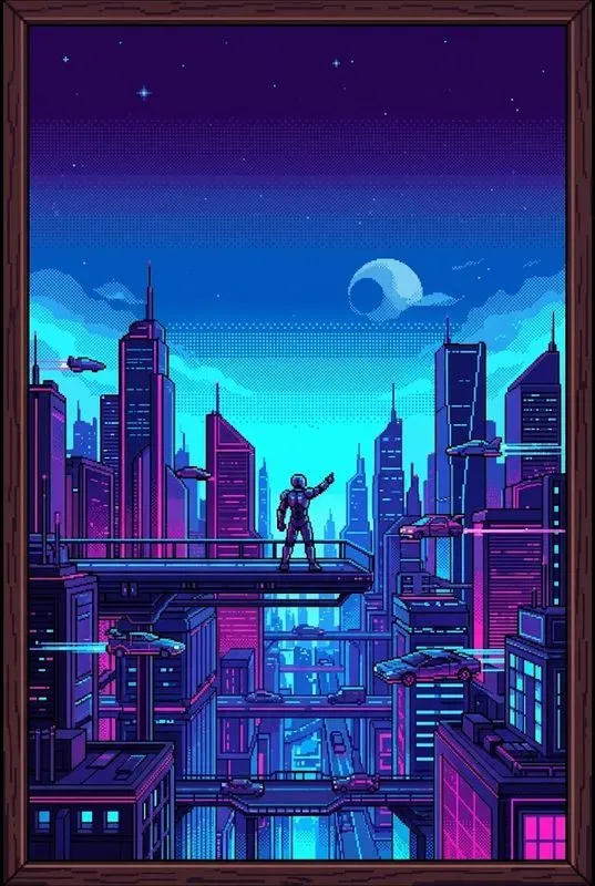 16bit Pixel Art Poster Studios