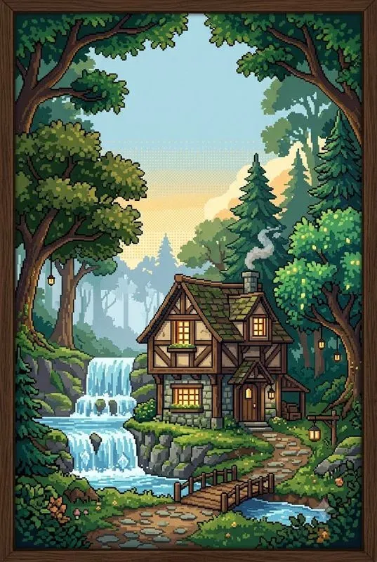 16bit Pixel Art Poster Studios