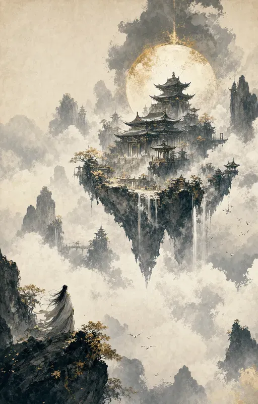 Ink Scroll Fantasy Illustrations