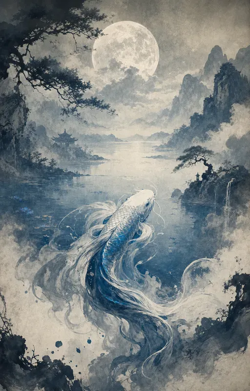Ink Scroll Fantasy Illustrations