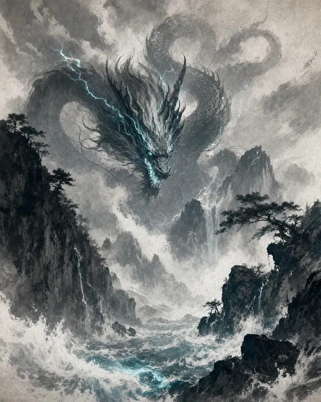 Ink Scroll Fantasy Illustrations