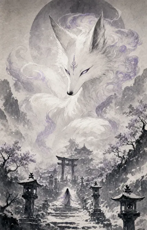 Ink Scroll Fantasy Illustrations