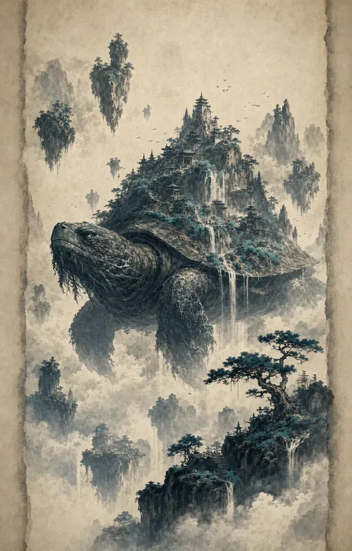 Ink Scroll Fantasy Illustrations