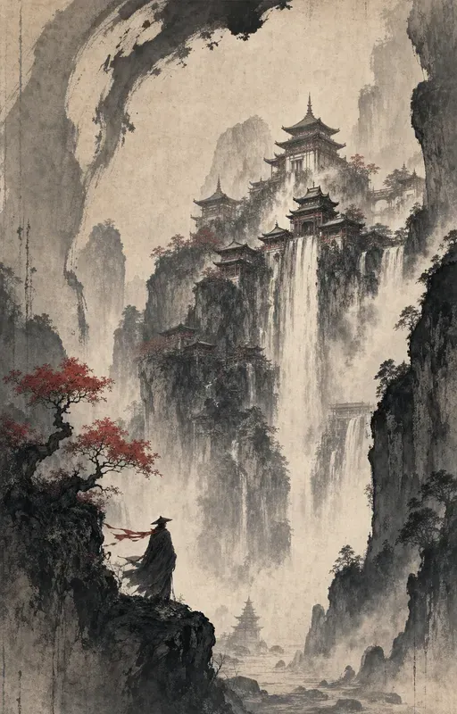 Ink Scroll Fantasy Illustrations