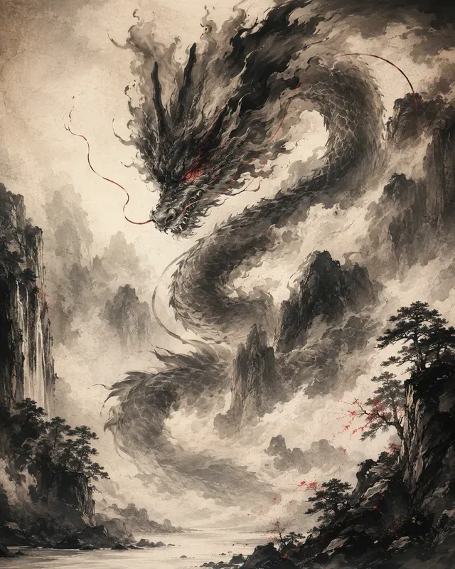 Ink Scroll Fantasy Illustrations