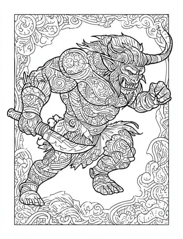 Mythical Coloring Book Pages