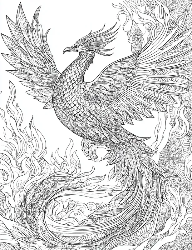 Mythical Coloring Book Pages