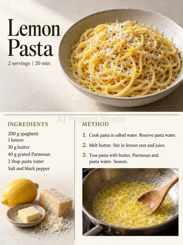 Editorial Photo Recipe Cards