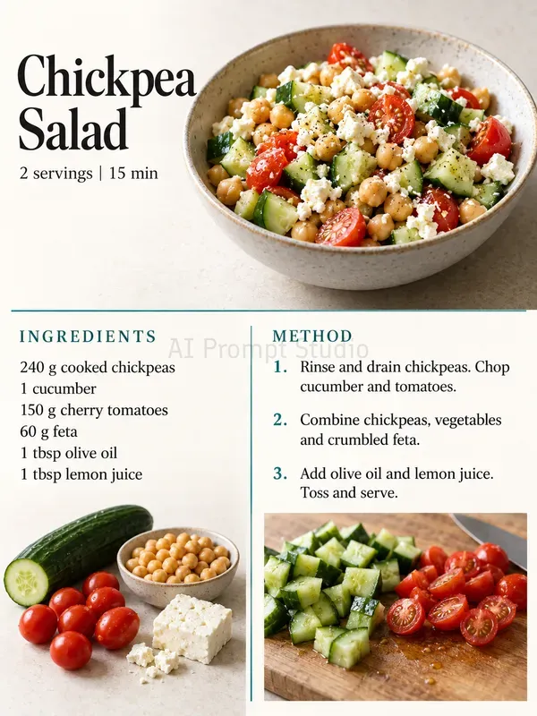 Editorial Photo Recipe Cards