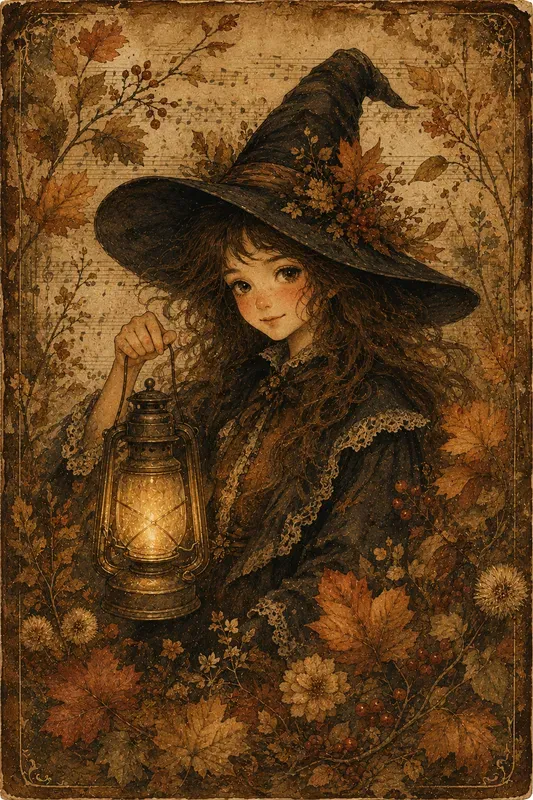 Vintage Witch Watercolor Illustrations