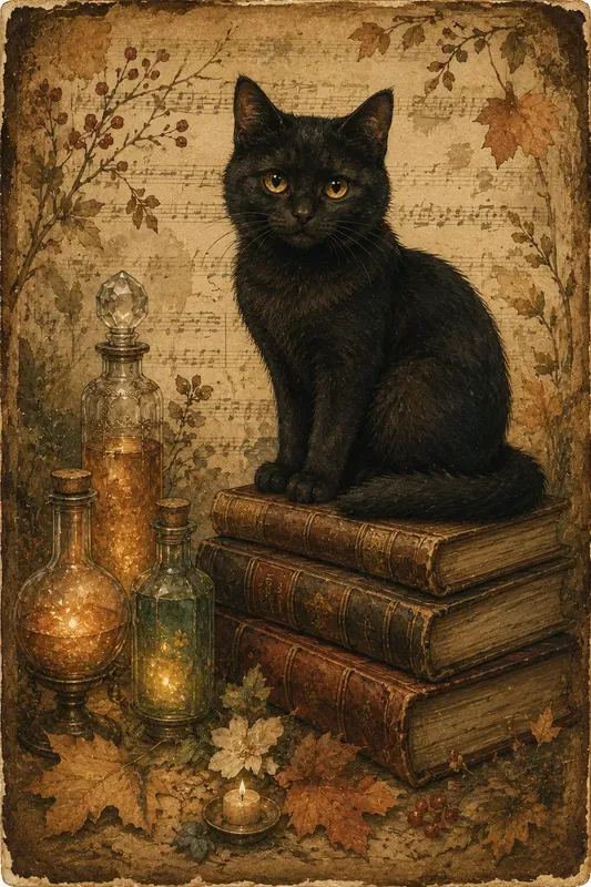 Vintage Witch Watercolor Illustrations