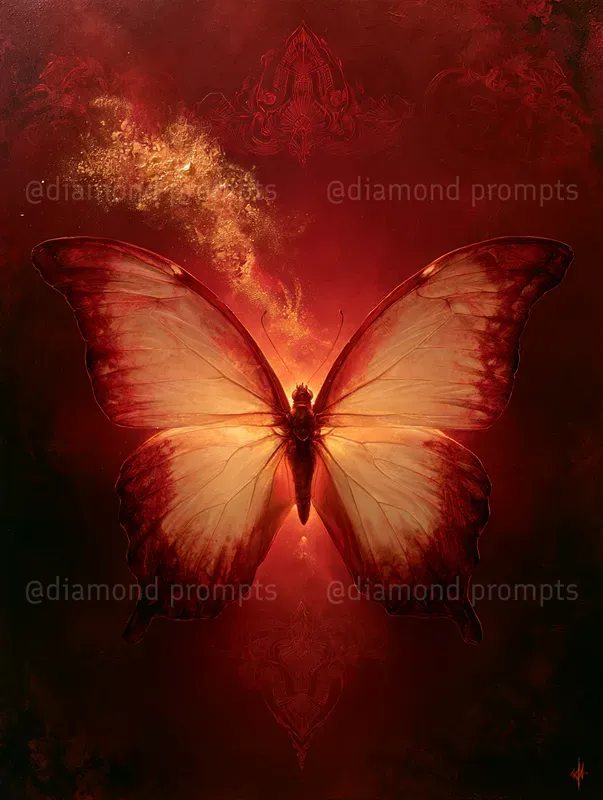 Dreamlike Crimson Portraits