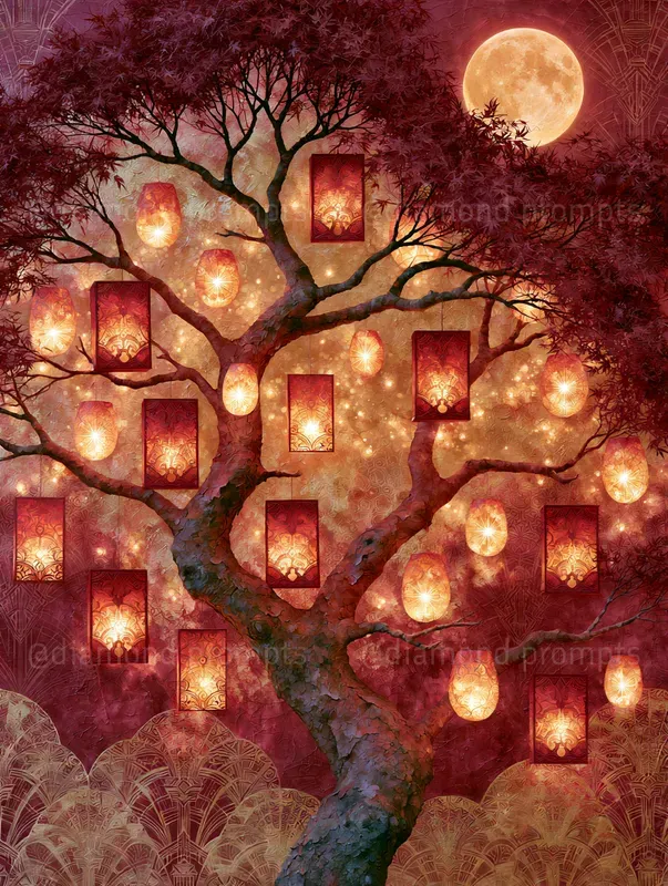 Dreamlike Crimson Portraits
