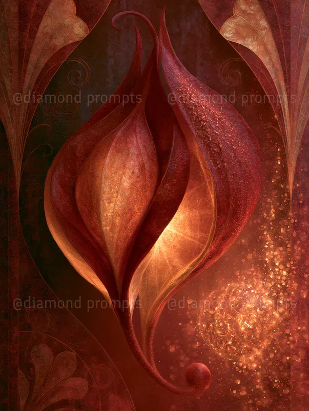 Dreamlike Crimson Portraits