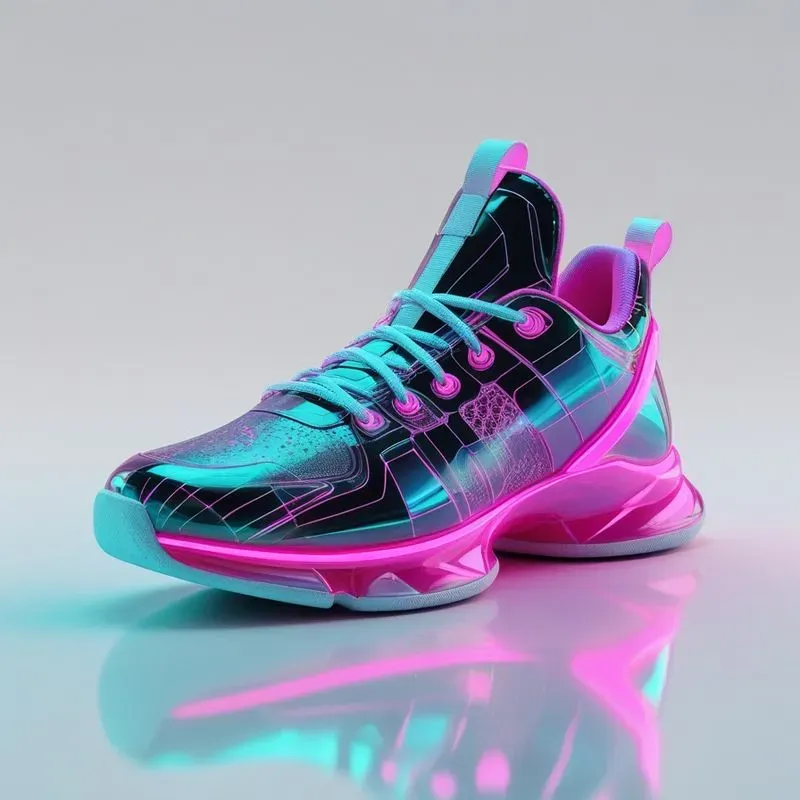 3D Cyber Hypebeast Sneaker Cliparts