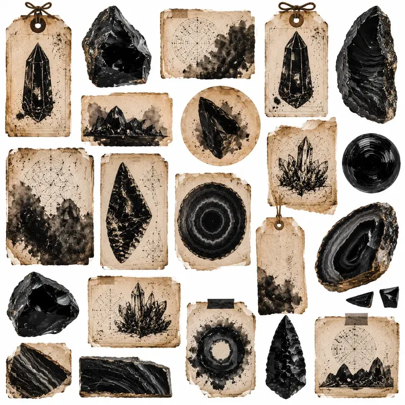 Junk Journal Mineralogy Ephemera