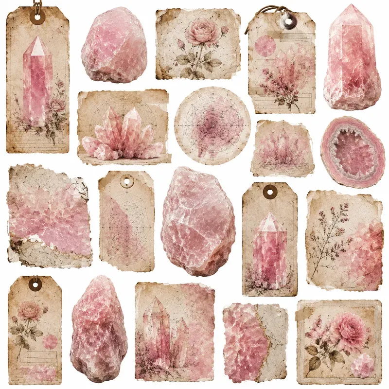 Junk Journal Mineralogy Ephemera