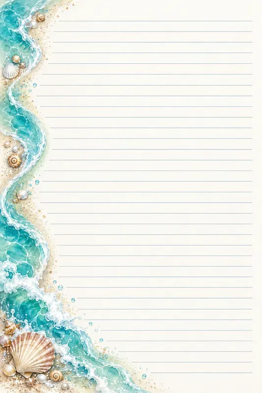 Ocean Tide Journal Pages