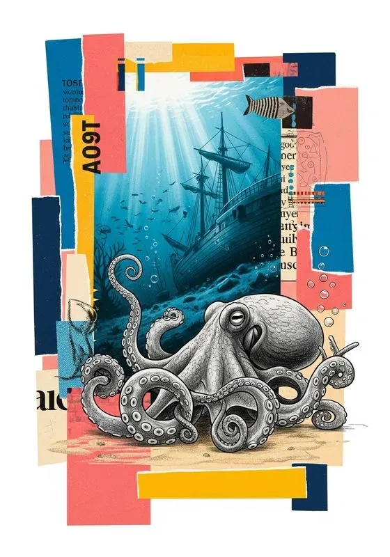 Eclectic Mixed Media Collages