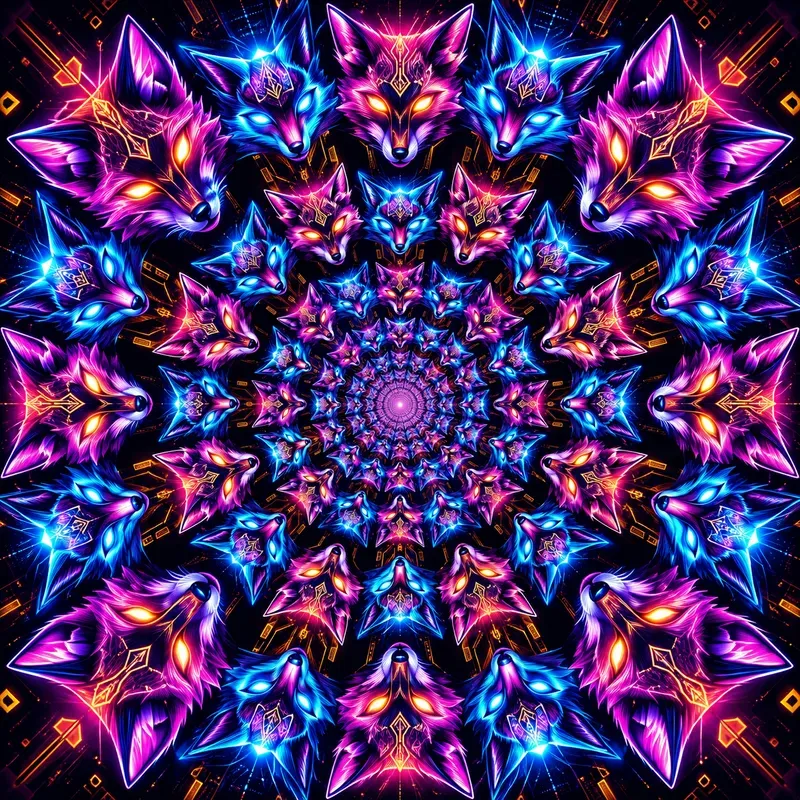 Viral Hypnotic Spiral Character Art
