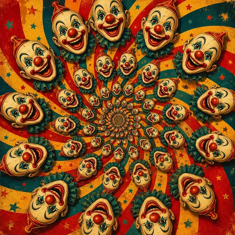Viral Hypnotic Spiral Character Art