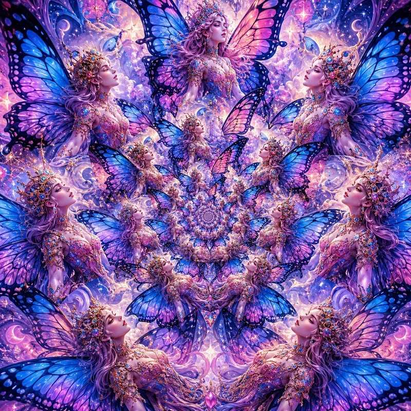Viral Hypnotic Spiral Character Art