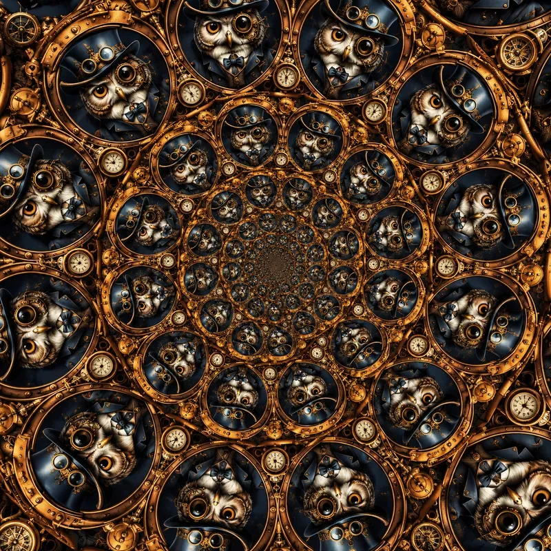 Viral Hypnotic Spiral Character Art
