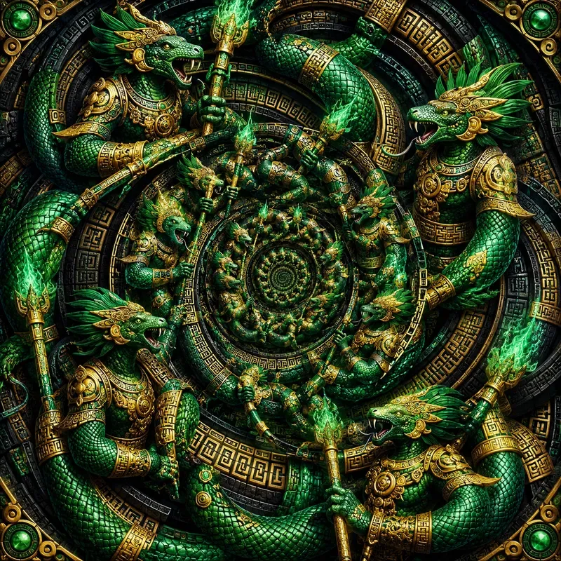 Viral Hypnotic Spiral Character Art