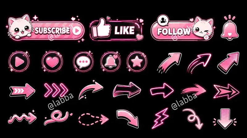 YouTube Shorts Multi Style Button Designs