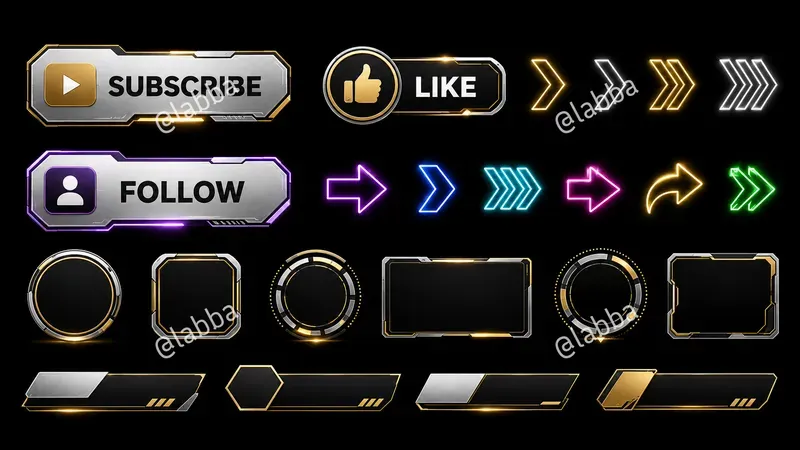 YouTube Shorts Multi Style Button Designs