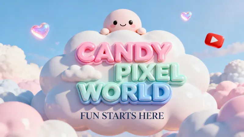 3D Cute YouTube Banners