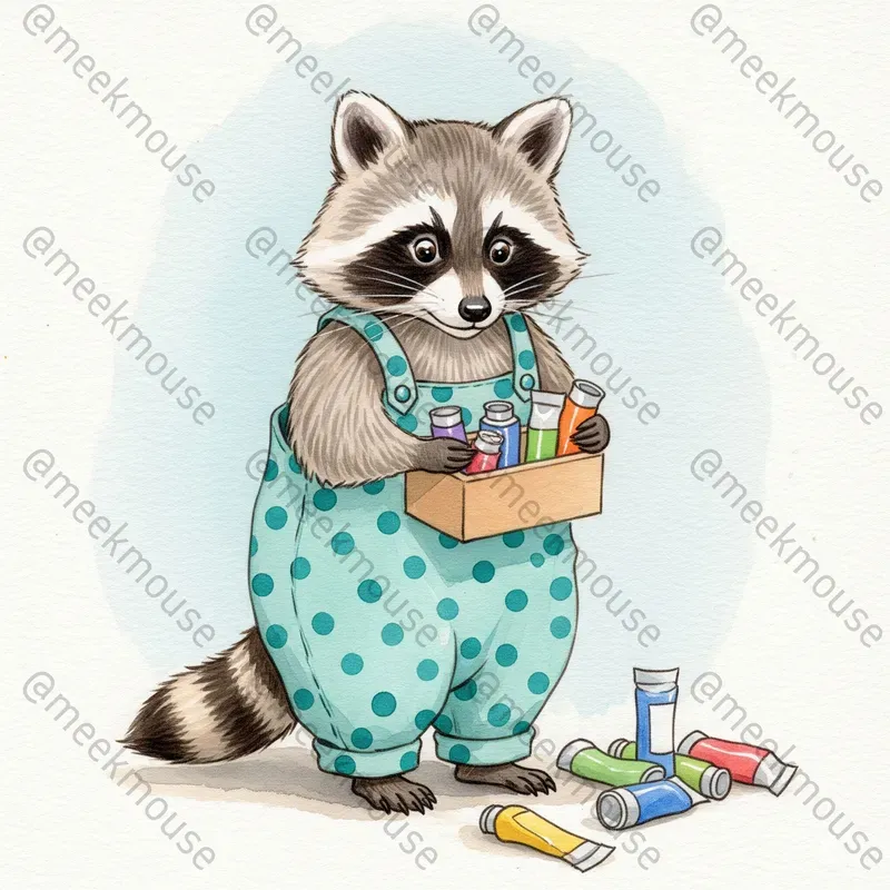 Whimsical Painter Animals