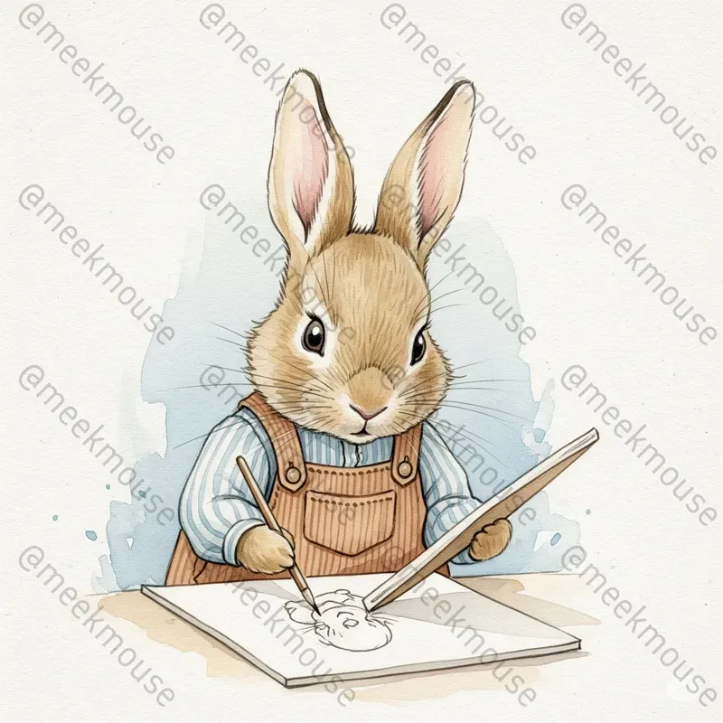 Whimsical Painter Animals