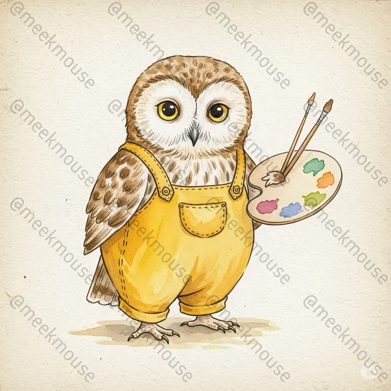 Whimsical Painter Animals