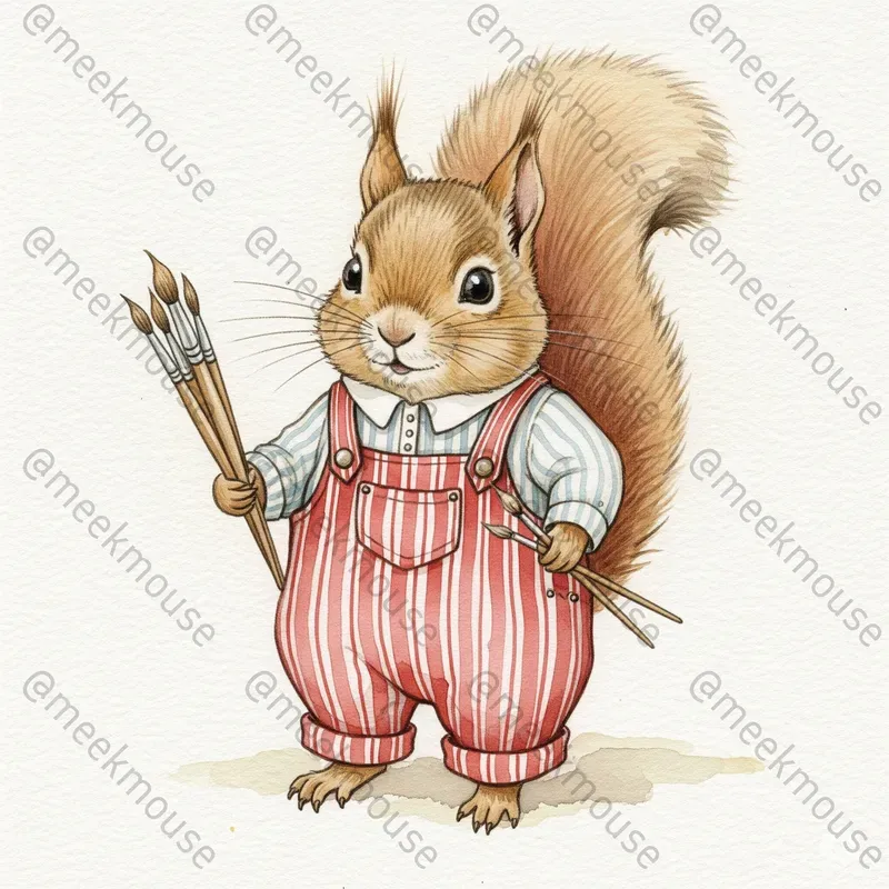 Whimsical Painter Animals
