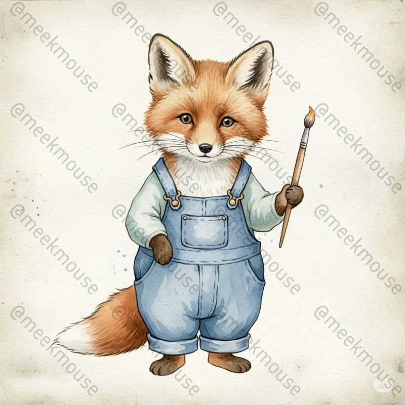 Whimsical Painter Animals