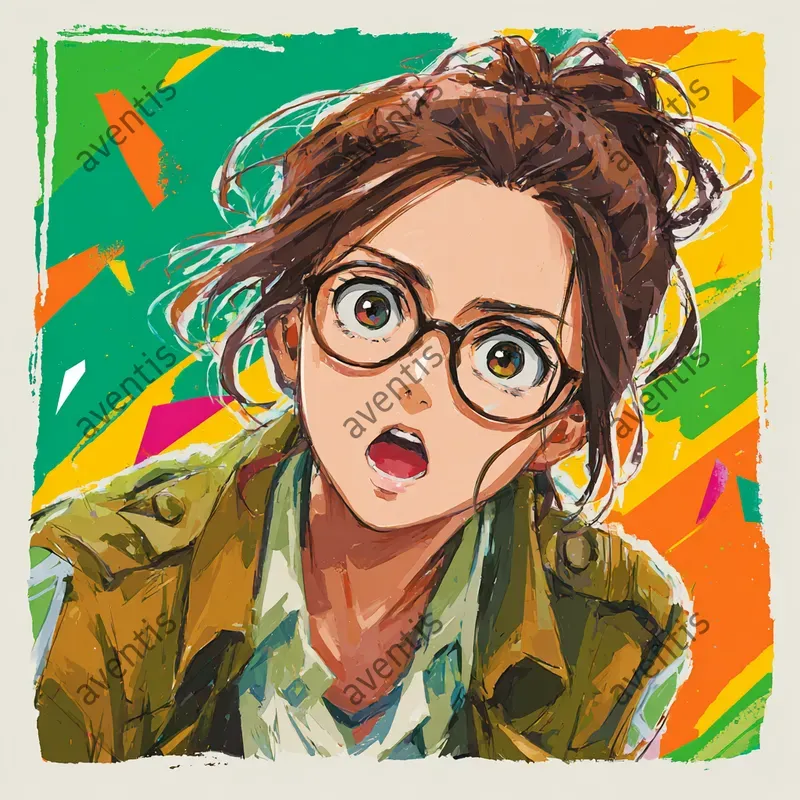 Aot Characters In Pop Art Sticker Style