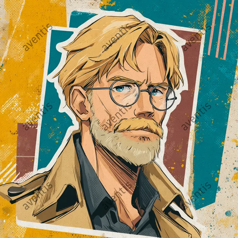 Aot Characters In Pop Art Sticker Style