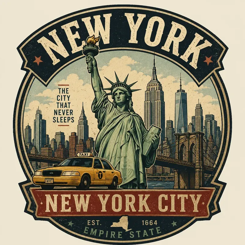 Vintage City Emblem Generator For Tshirts