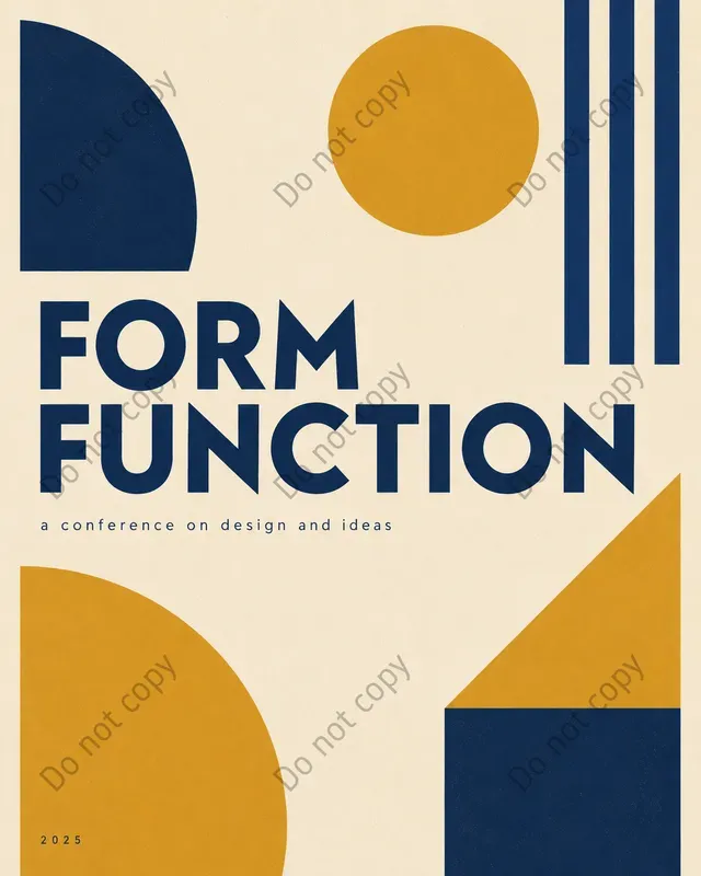 Bauhaus Modern Subject Posters