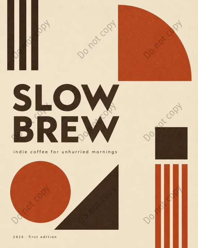 Bauhaus Modern Subject Posters