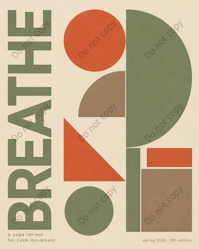 Bauhaus Modern Subject Posters