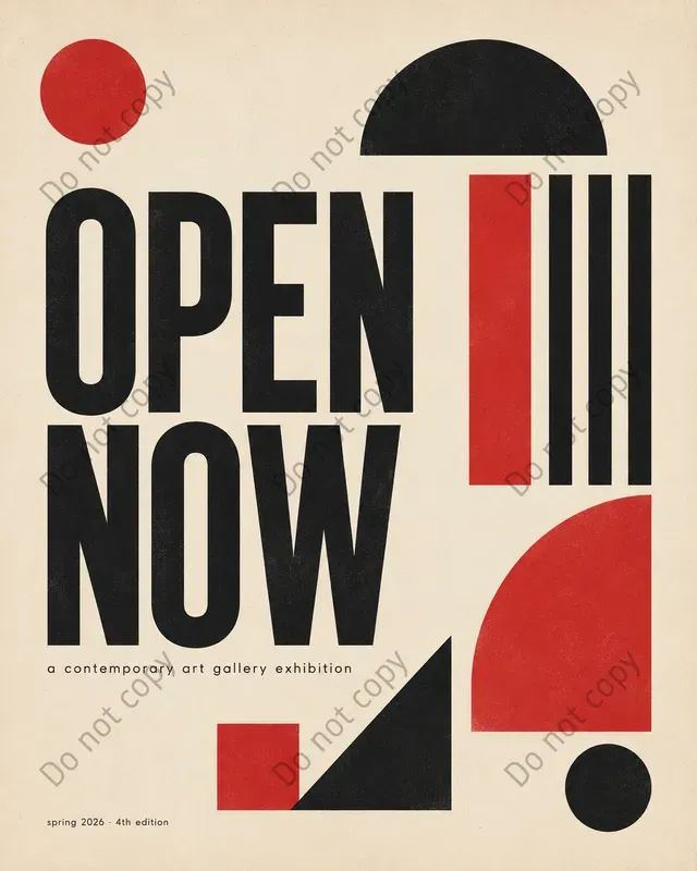 Bauhaus Modern Subject Posters