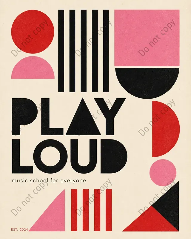 Bauhaus Modern Subject Posters