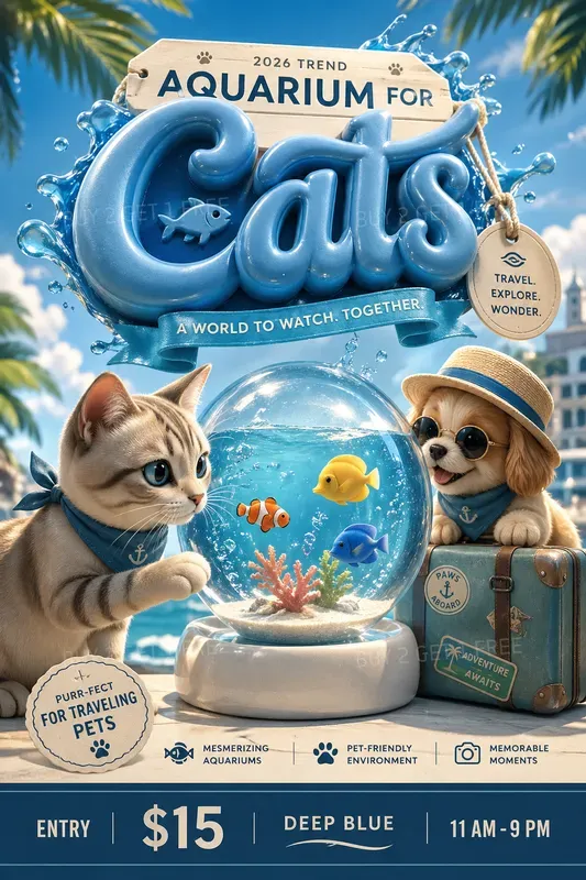 Luxury Pet Summer Services Flyer Masters